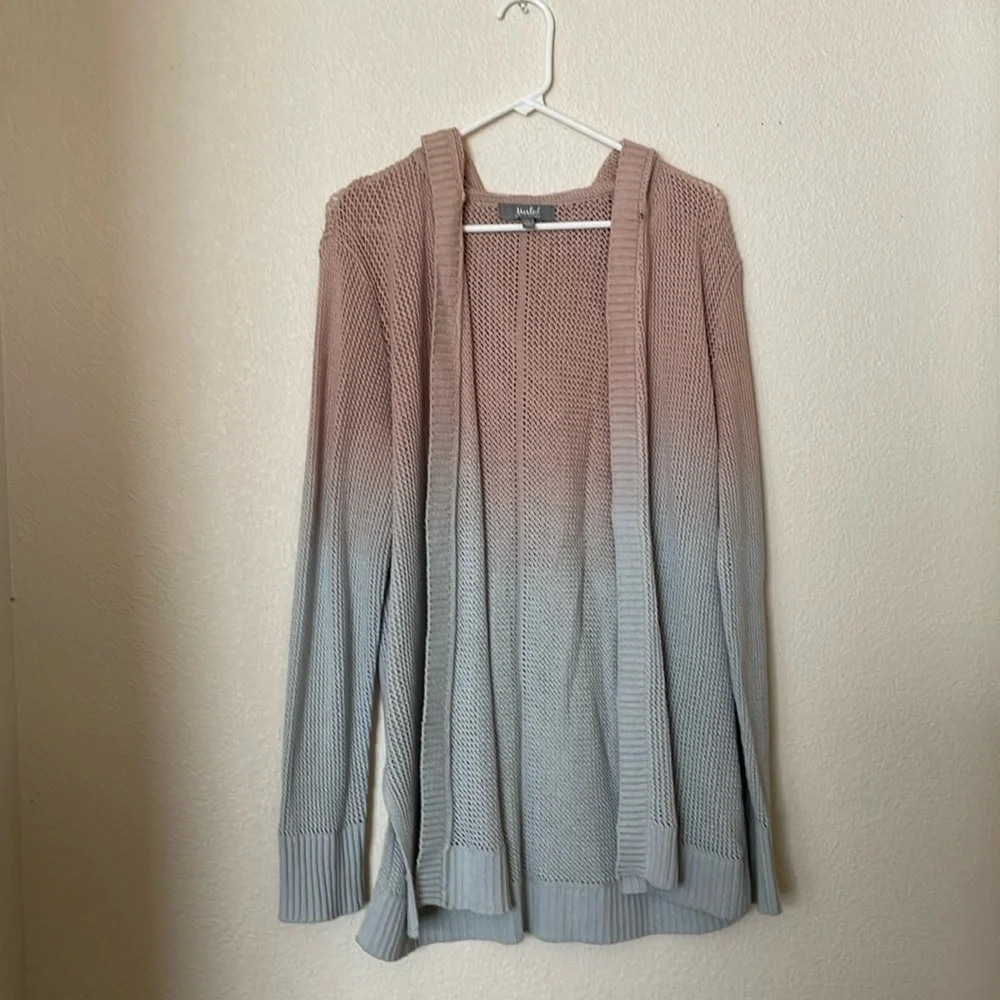 Mermaid 🧜♀️ Ombré Knit Hoodie Size L - Picture 1 of 5